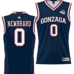 Ryan Nembhard Jersey #0 Gonzaga Bulldogs NIL College Basketball Lightweight Black