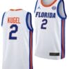 Riley Kugel Jersey #2 Florida Gators Limited College Basketball 2023-24 Home White