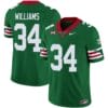 Ricky Williams Jersey #34 Texas Longhorns Mexico Vapor College Football Green