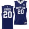 Spencer Johnson Jersey #20 BYU Cougars NIL College Basketball Jersey Lightweight Navy