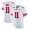 Skyler Bell Jersey #11 Wisconsin Badgers Vapor Limited College Football White