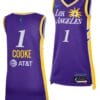 Sparks Zia Cooke Jersey #1 Los Angeles 2023 WNBA Draft Explorer Edition Purple