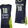Stephanie Soares Jersey #10 Dallas Wings 2023 WNBA Draft Jersey Exclusive Edition Navy