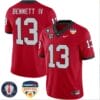 Stetson Bennett Jersey #13 Georgia Bulldogs Orange Bowl Patch Football Stitched Red