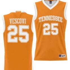 Santiago Vescovi Jersey #25 Tennessee Volunteers NIL College Basketball Lightweight Orange