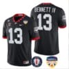 Stetson Bennett Jersey #13 Georgia Bulldogs Orange Bowl Patch Football Stitched Black