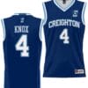 Sterling Knox Jersey #4 Creighton Bluejays College NIL Basketball Lightweight Blue