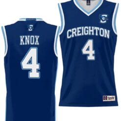 Sterling Knox Jersey #4 Creighton Bluejays College NIL Basketball Lightweight Blue
