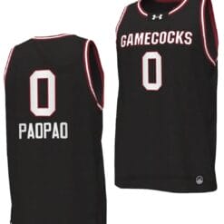 Te Hina Paopao Jersey #0 South Carolina Gamecocks College Basketball 2023-24 Replica Black