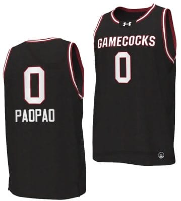Te Hina Paopao Jersey #0 South Carolina Gamecocks College Basketball 2023-24 Replica Black