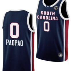 Te Hina Paopao Jersey #0 South Carolina Gamecocks College Basketball Away Black