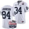 Theo Johnson Jersey #84 Penn State Peach Bowl Patch 2024 College Football White
