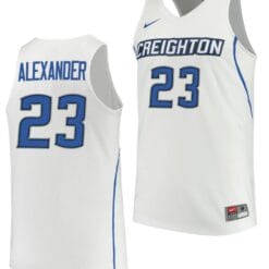 Trey Alexander Jersey #23 Creighton Bluejays College Basketball Performance White