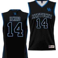 Tyler Herro Jersey #14 Kentucky Wildcats NIL College Basketball Lightweight Black