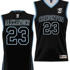 Trey Alexander Jersey #23 Creighton Bluejays College NIL Basketball Lightweight Black