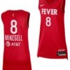 Taylor Mikesell Jersey #2 Indiana Fever Rebel Edition 2023 WNBA Draft Red