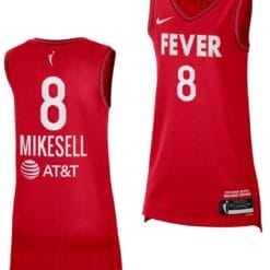 Taylor Mikesell Jersey #2 Indiana Fever Rebel Edition 2023 WNBA Draft Red