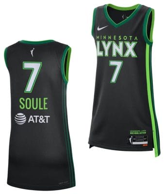 Taylor Soule Jersey #7 Minnesota Lynx 2023 WNBA Draft Rebel Edition Purple