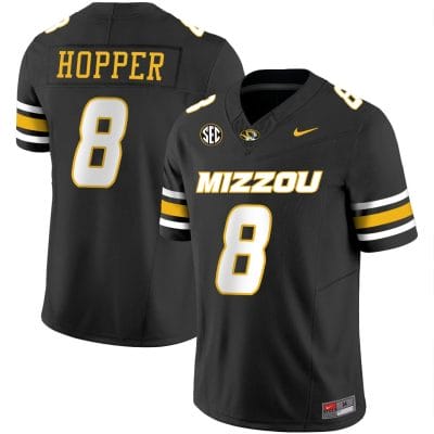 Ty Ron Hopper Jersey #8 Missouri Tigers Vapor Limited College Football Stitched Black
