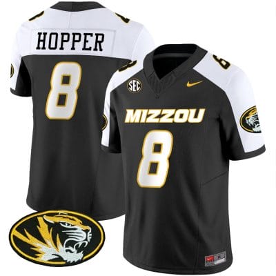 Ty Ron Hopper Jersey #8 Missouri Tigers Vapor Limited College Football Stitched Black Alternate