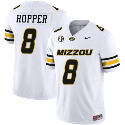 Ty Ron Hopper Jersey #8 Missouri Tigers Vapor Limited College Football Stitched White