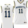 Tyler Kolek Jersey #11 Marquette Golden Eagles NIL Basketball Lightweight White