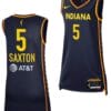 Victaria Saxton Jersey #5 Indiana Fever 2023 WNBA Draft Jersey Explorer Edition Navy