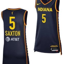 Victaria Saxton Jersey #5 Indiana Fever 2023 WNBA Draft Jersey Explorer Edition Navy
