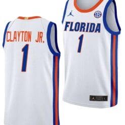 Walter Clayton Jr Jersey #1 Florida Gators Limited College Basketball 2023-24 Home White