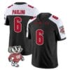 Will Pauling Jersey #6 Wisconsin Badgers Vapor Limited College Football Black Alternate