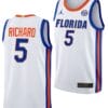 Will Richard Jersey #5 Florida Gators Limited College Basketball 2023-24 Home White