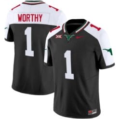 Xavier Worthy Jersey #1 Texas Longhorns Mexico Vapor College Football Black Alternate