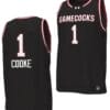 Zia Cooke Jersey #1 South Carolina Gamecocks College Basketball 2023-24 Replica Black