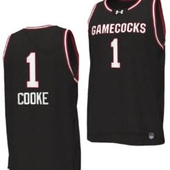 Zia Cooke Jersey #1 South Carolina Gamecocks College Basketball 2023-24 Replica Black