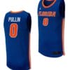 Zyon Pullin Jersey #0 Florida Gators College Basketball 2023-24 Replica Uniform Royal