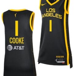 Zia Cooke Jersey #1 Los Angeles Sparks 2023 WNBA Draft Black