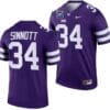 Ben Sinnott Jersey #34 Kansas State Wildcats 2023 Pop-Tarts Bowl Football Purple