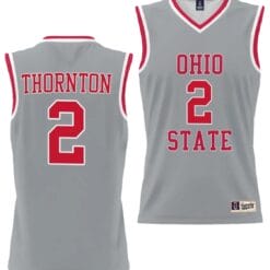 Bruce Thornton Jersey #2 Ohio State Buckeyes College Basketball Lightweight Gray