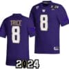 Bralen Trice Jersey #8 Washington Huskies 2024 College Football Playoff National Championship Purple