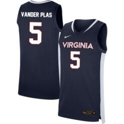 Ben Vander Plas Jersey #5 Virginia Cavaliers College Basketball Stitched Navy