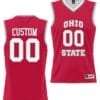 Custom Ohio State Jersey Name and Number College Basketball Lightweight Scarlet
