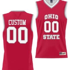 Custom Ohio State Jersey Name and Number College Basketball Lightweight Scarlet