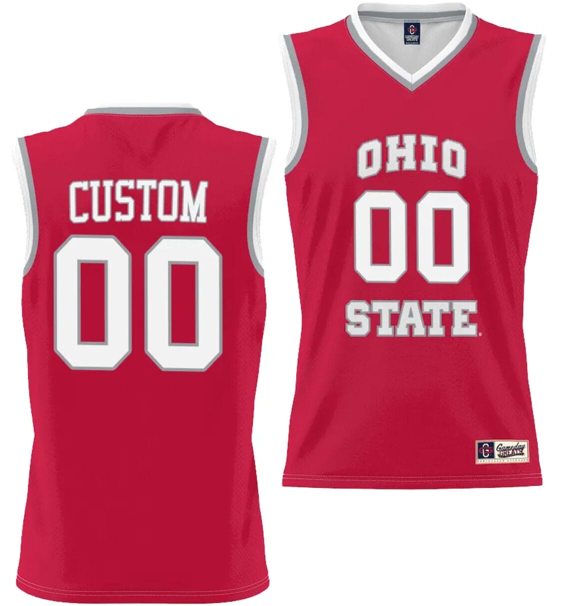 Custom Ohio State Jersey Name and Number College Basketball Lightweight Scarlet