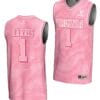 Dante Harris Jersey #1 Virginia Cavaliers College Basketball Lightweight Pink