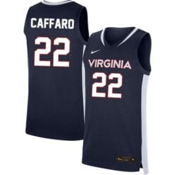 Francisco Caffaro Jersey #22 Virginia Cavaliers College Basketball Stitched Navy