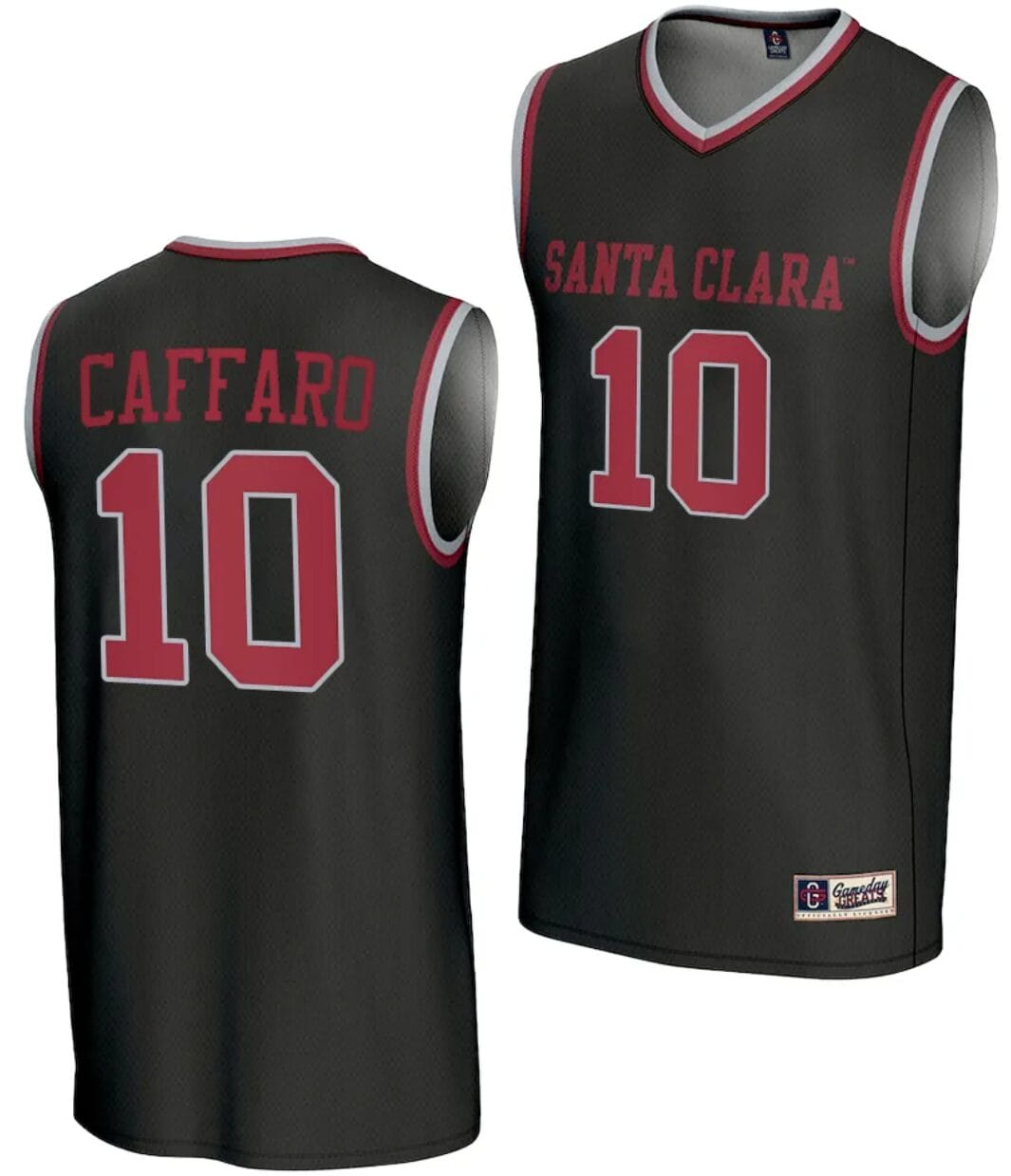 Francisco Caffaro Jersey #10 Santa Clara Broncos Basketball NIL Lightweight Black