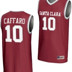 Francisco Caffaro Jersey #10 Santa Clara Broncos Basketball NIL Lightweight Maroon