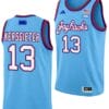 Holly Kersgieter Jersey #13 Kansas Jayhawks Basketball DRIP Alternate 2023-24 Baby Blue