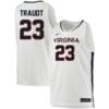 Isaac Traudt Jersey #23 Virginia Cavaliers College Basketball Stitched White