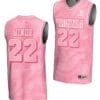 Jordan Minor Jersey #22 Virginia Cavaliers College Basketball Lightweight Pink
